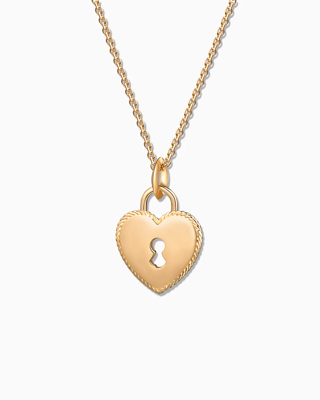 Charm Colgante Candado Corazón S en Oro Amarillo de 18 Kt - Image 3