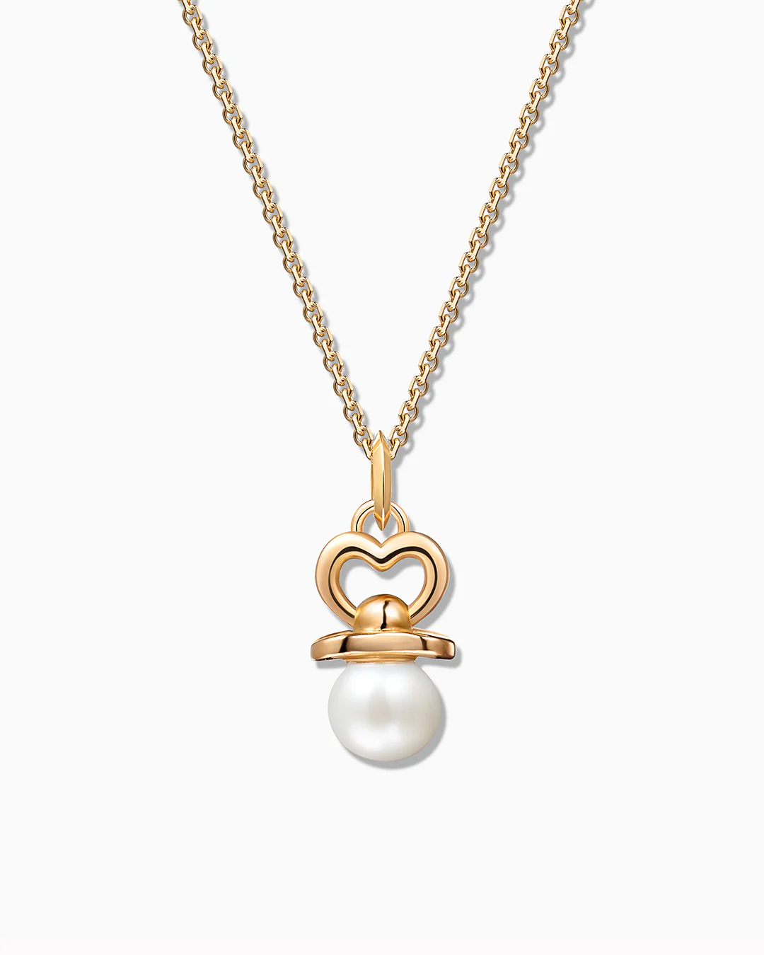 Charm Colgante Chupete S de Perla en Oro Amarillo de 18 Kt