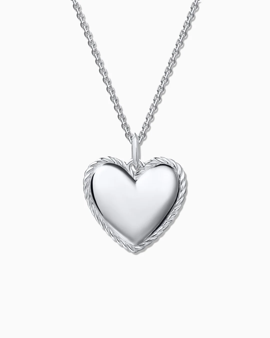 Charm Colgante Corazón Culpables en Oro Blanco de 18 Kt
