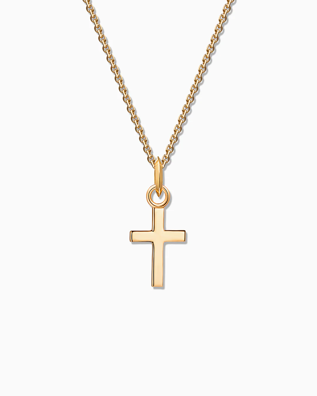 Charm Colgante Cruz S en Oro Amarillo de 18 Kt