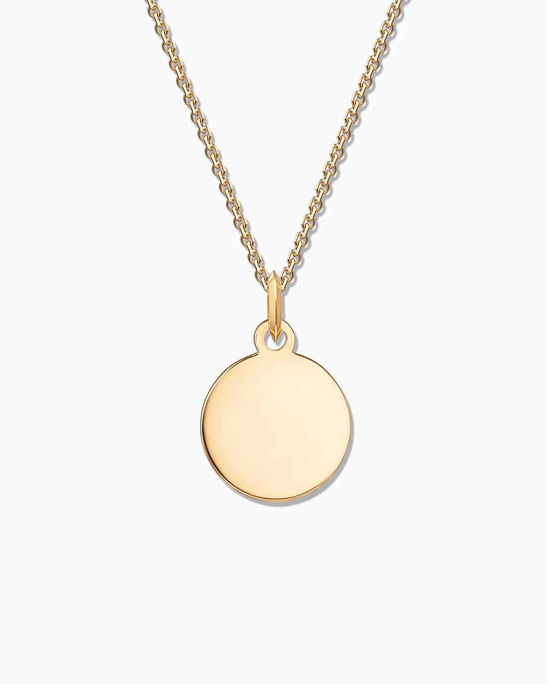 Charm Colgante Disco S en Oro Amarillo de 18 Kt