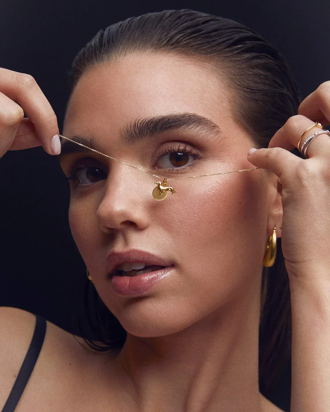 Charm Colgante Disco S en Oro Amarillo de 18 Kt - Image 3