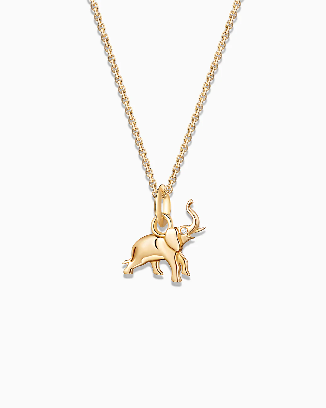 Charm Colgante Elefante S de Diamante en Oro Amarillo de 18 Kt - Image 4