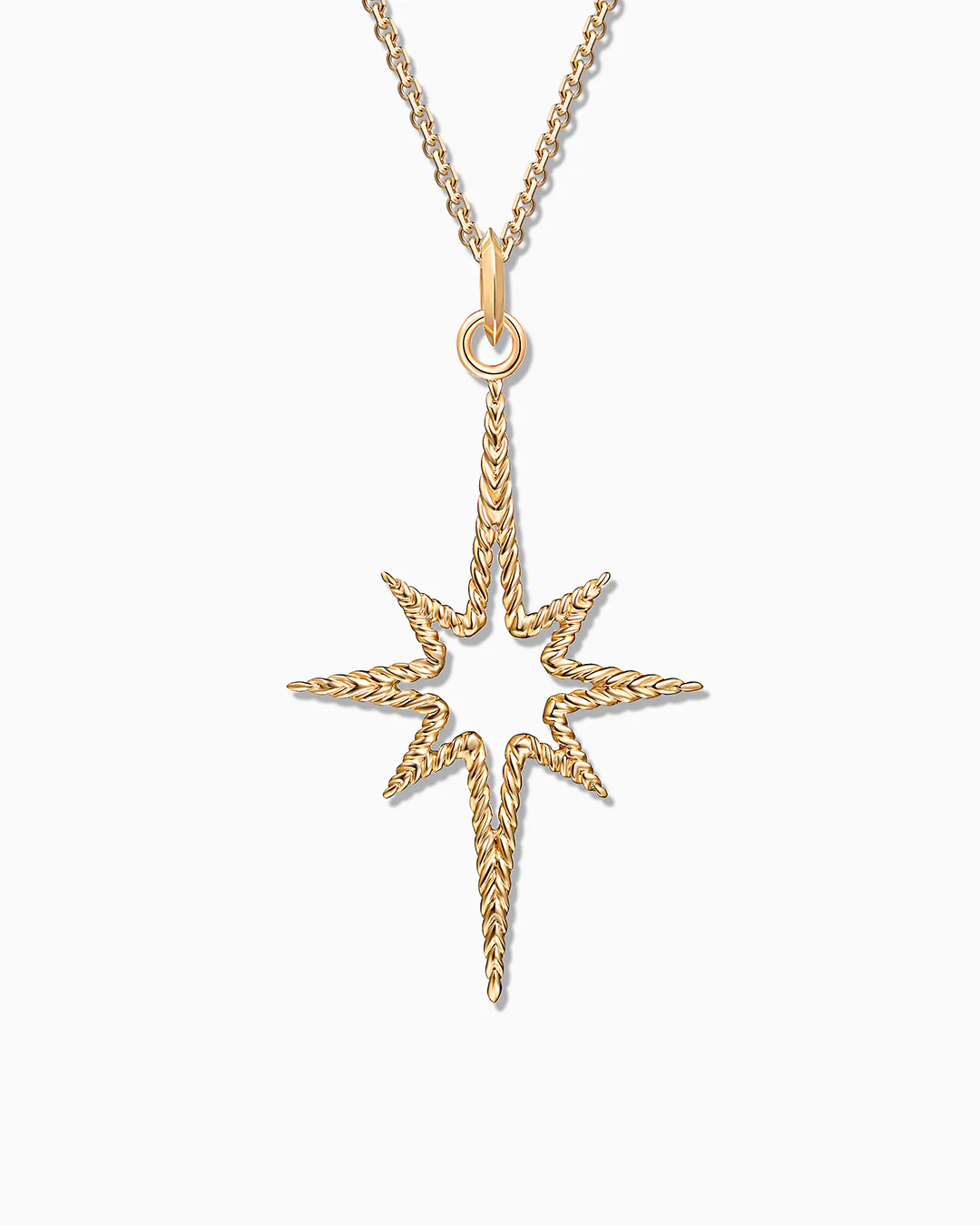 Charm Colgante Estrella del Norte L en Oro Amarillo de 18 Kt