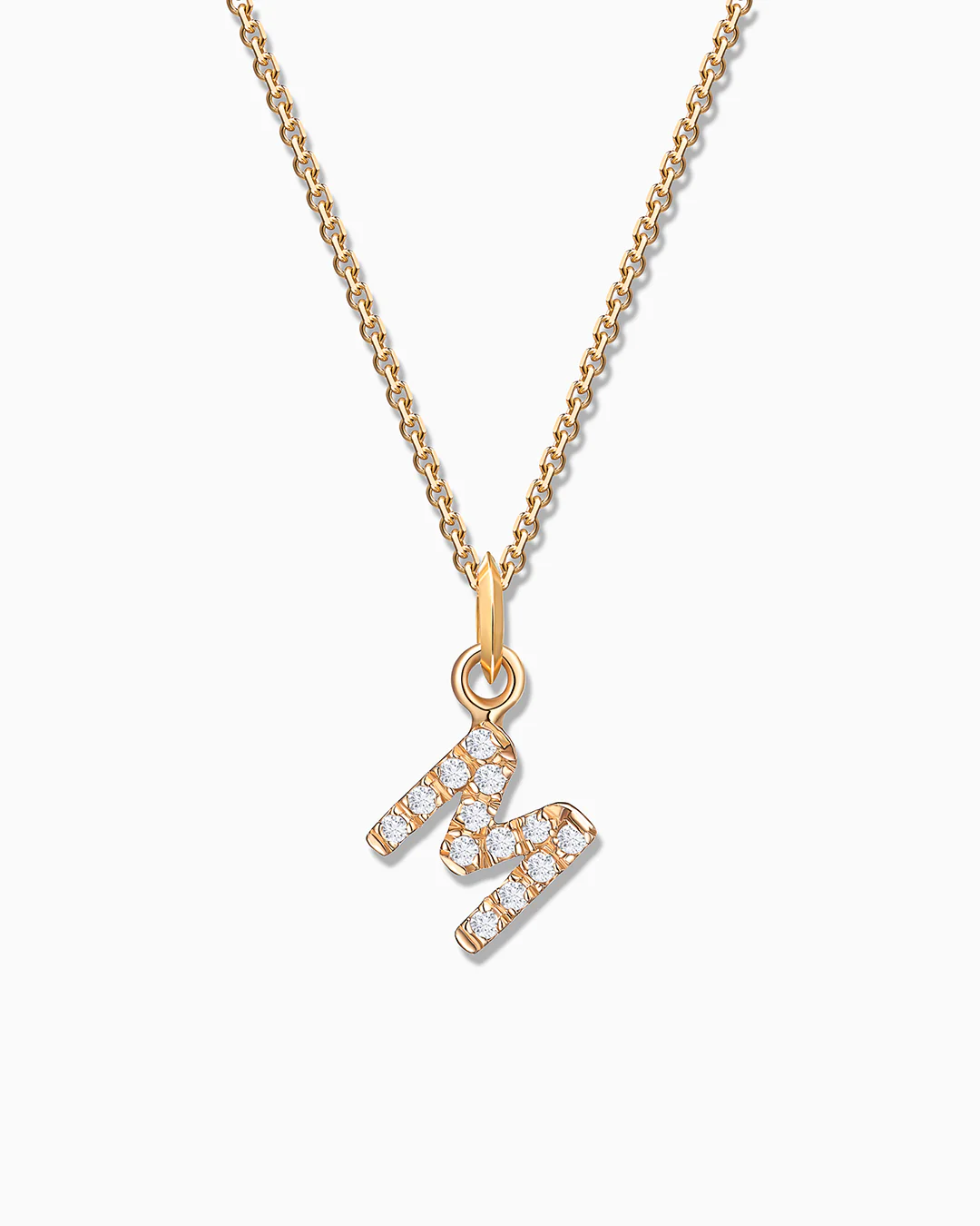 Charm Colgante Letra de Diamantes en Oro Amarillo de 18 Kt