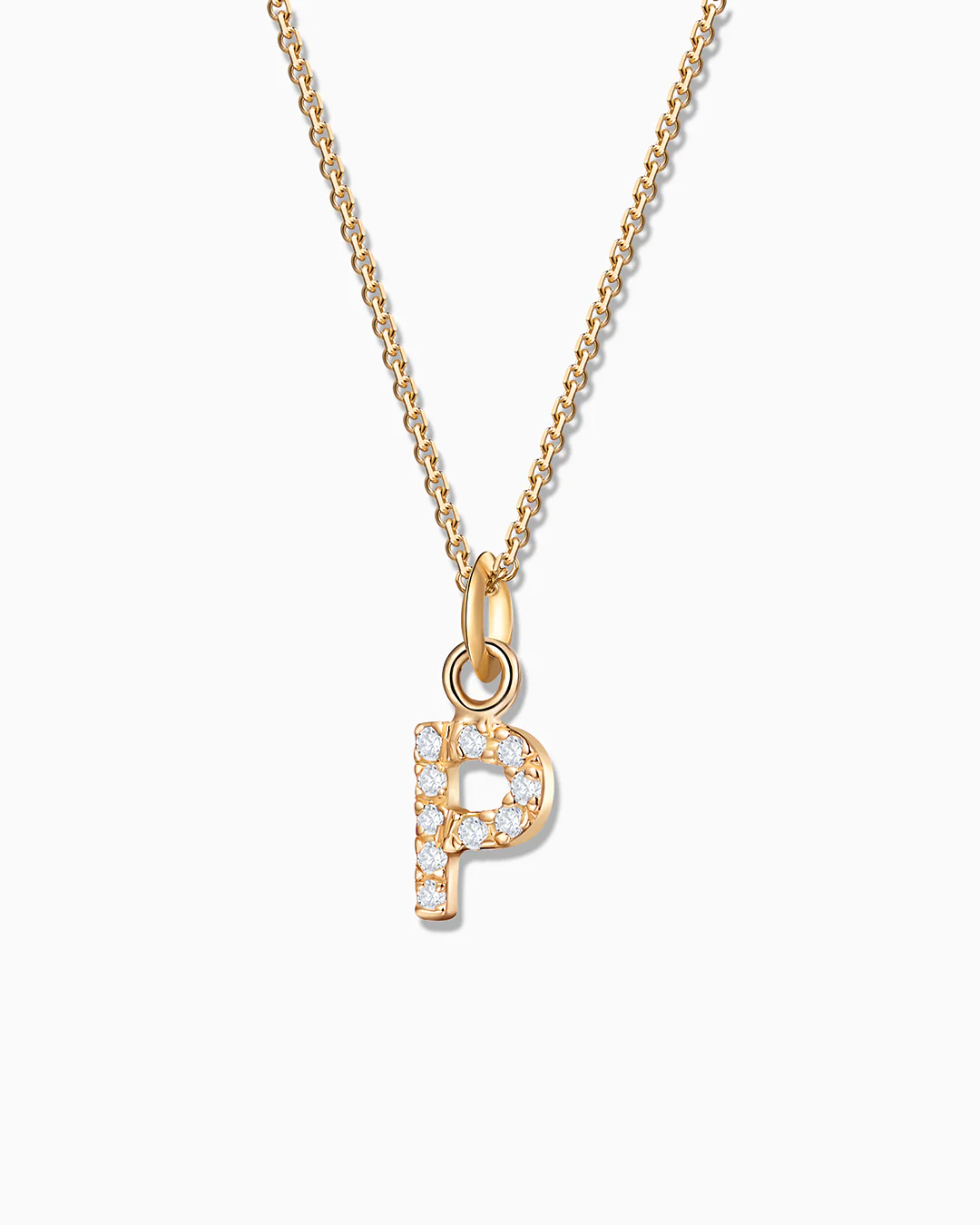 Charm Colgante Letra de Diamantes en Oro Amarillo de 18 Kt - Image 10