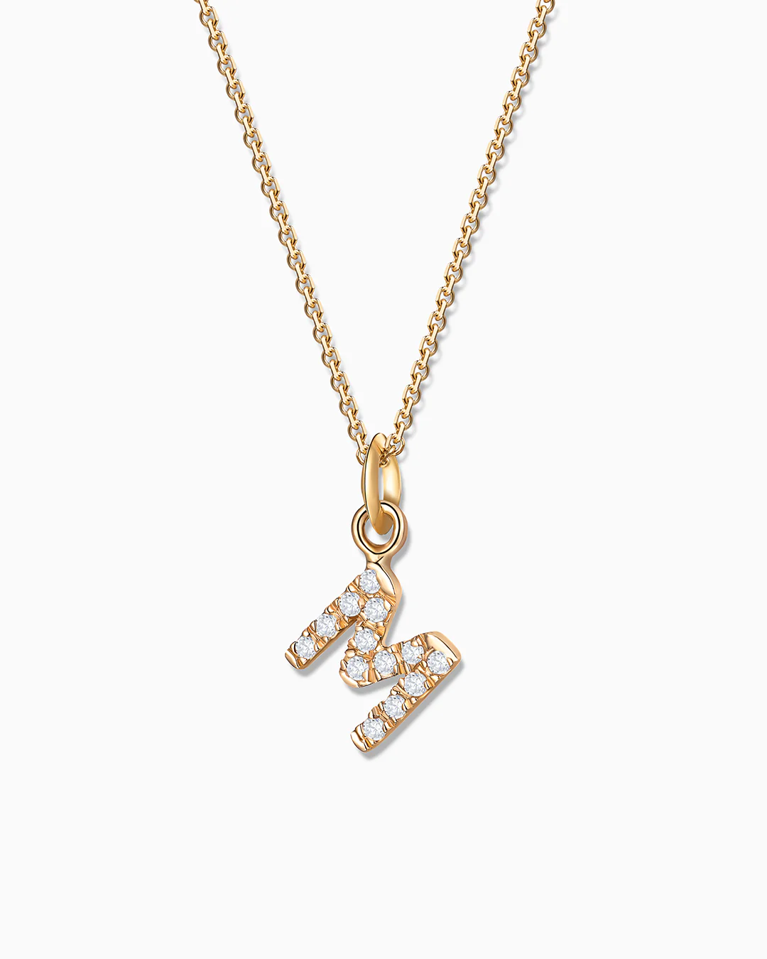 Charm Colgante Letra de Diamantes en Oro Amarillo de 18 Kt - Image 3