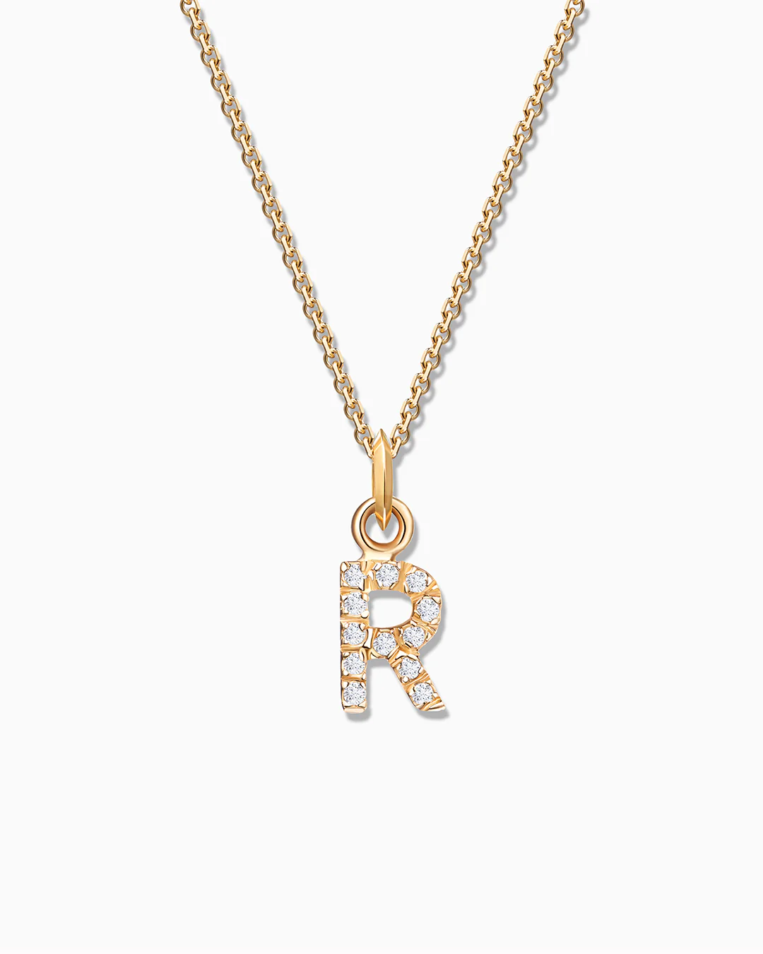 Charm Colgante Letra de Diamantes en Oro Amarillo de 18 Kt - Image 6