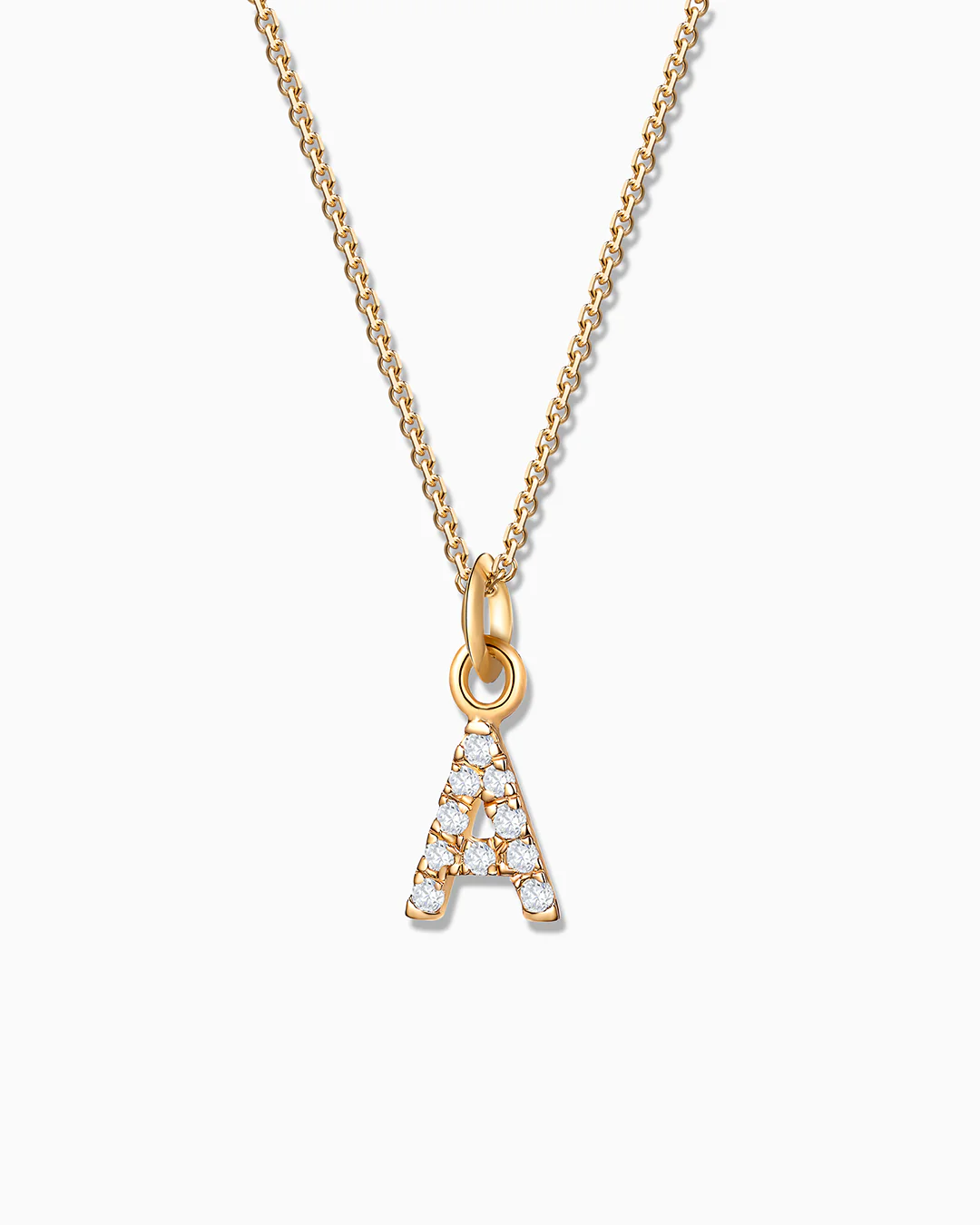 Charm Colgante Letra de Diamantes en Oro Amarillo de 18 Kt - Image 7