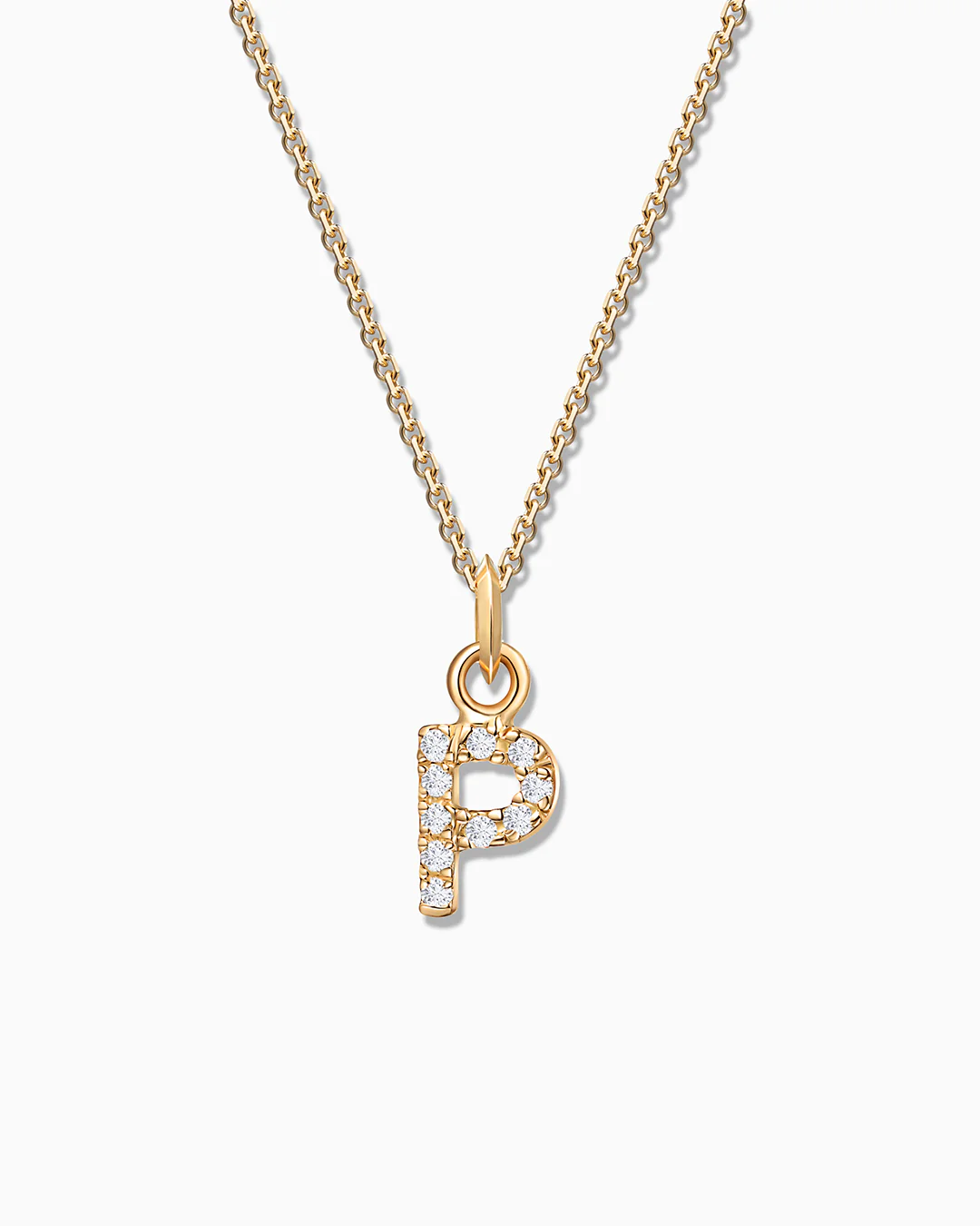 Charm Colgante Letra de Diamantes en Oro Amarillo de 18 Kt - Image 9