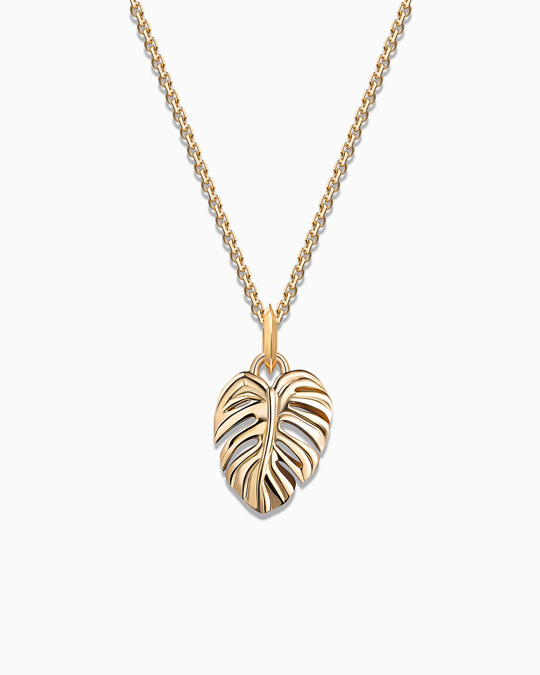 Charm Colgante Monstera S en Oro Amarillo de 18 Kt