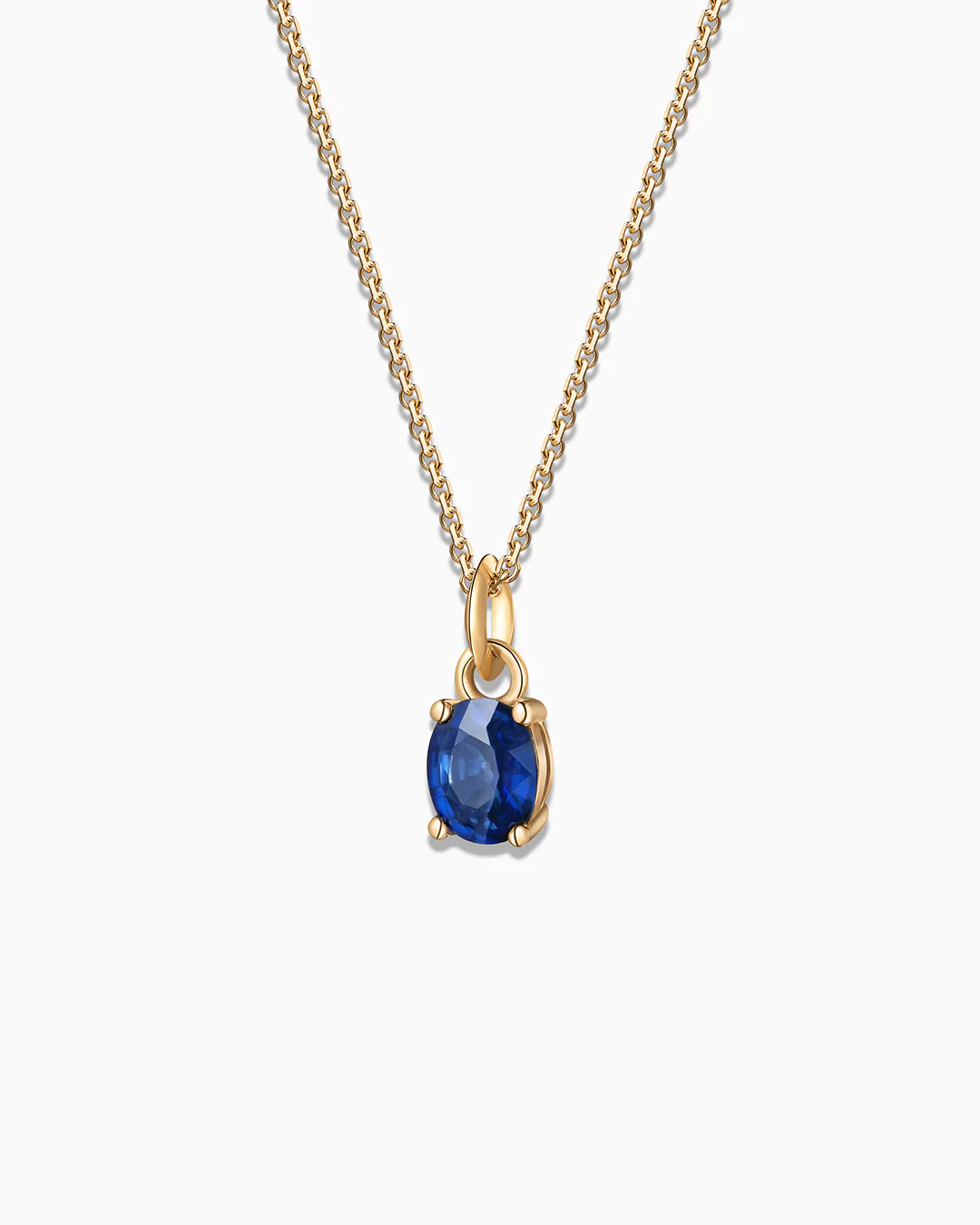 Charm Colgante Zafiro Oval S en Oro Amarillo de 18 Kt - Image 3