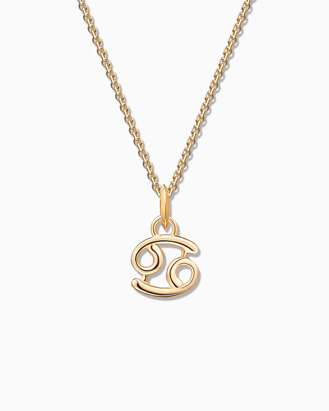 Charm Colgante Zodíaco Cáncer S en Oro Amarillo de 18 Kt