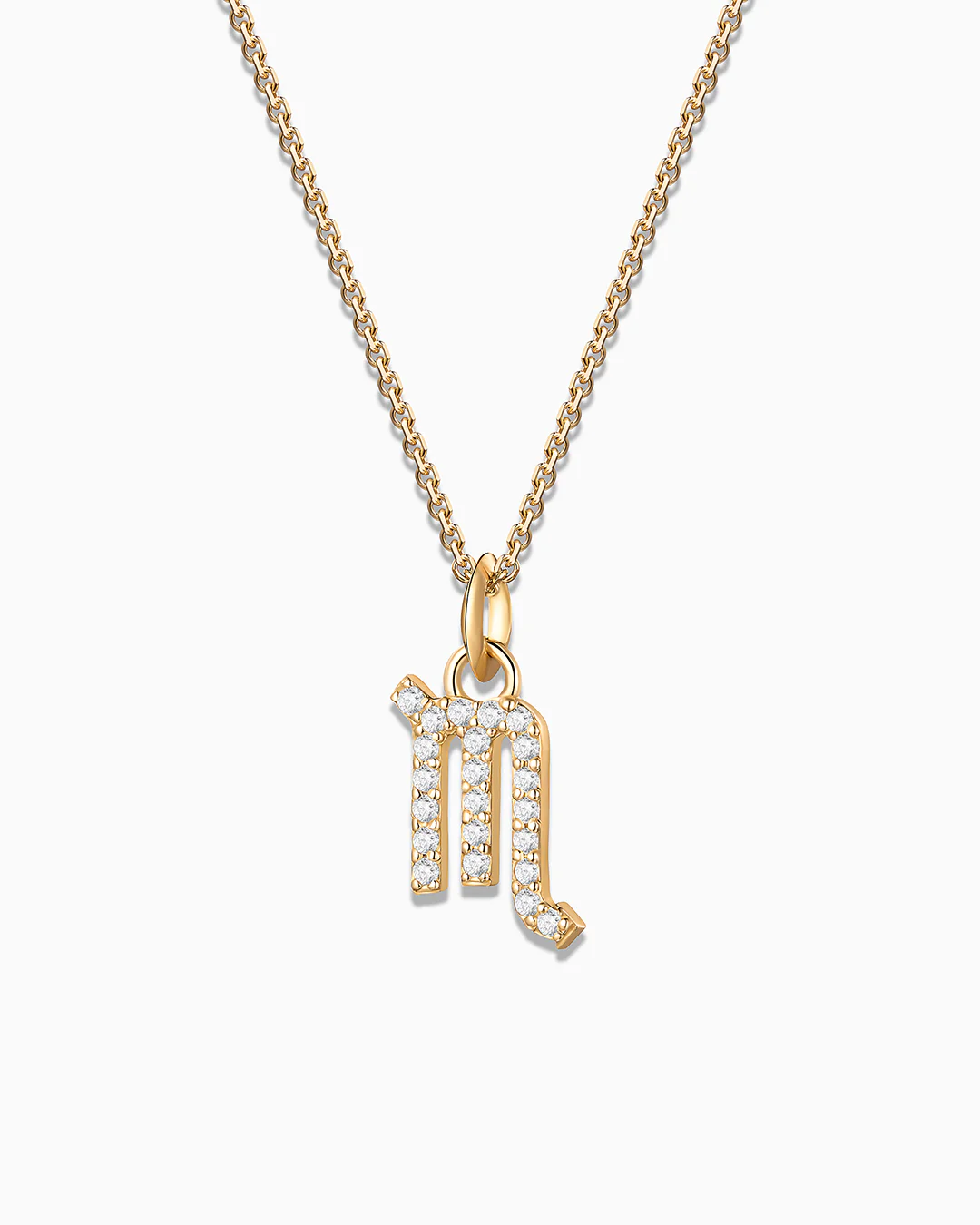 Charm Colgante Zodíaco Escorpio S de Diamantes en Oro Amarillo de 18 Kt - Image 4