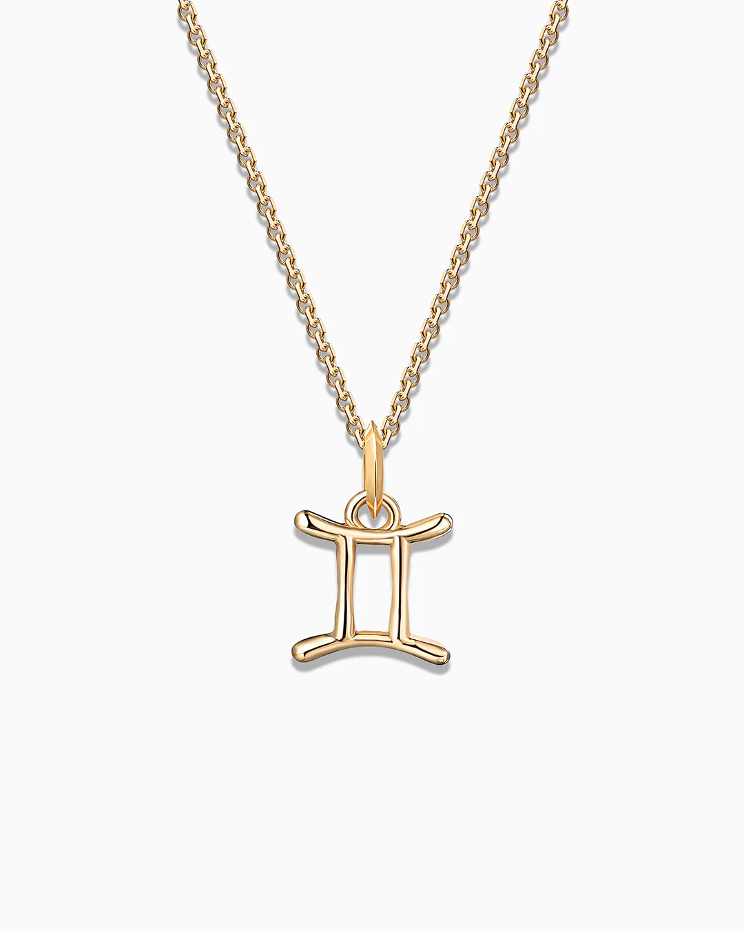 Charm Colgante Zodíaco Géminis S en Oro Amarillo de 18 Kt