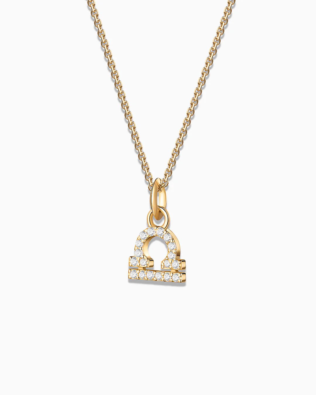 Charm Colgante Zodíaco Libra S de Diamantes en Oro Amarillo de 18 Kt - Image 4