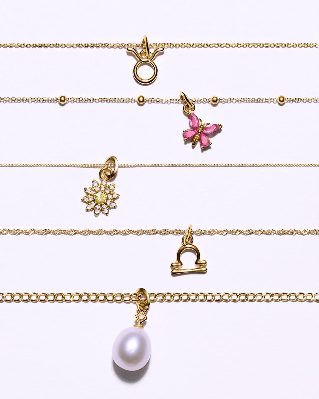 Charm Colgante Zodíaco Libra S en Oro Amarillo de 18 Kt - Image 3