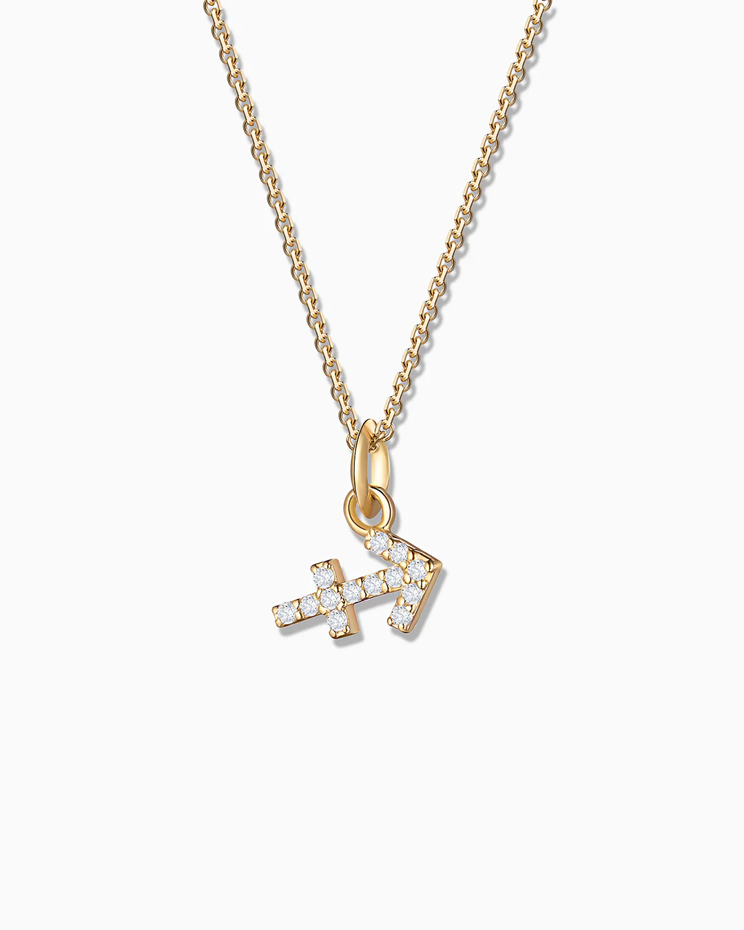 Charm Colgante Zodíaco Sagitario S de Diamantes en Oro Amarillo de 18 Kt - Image 2