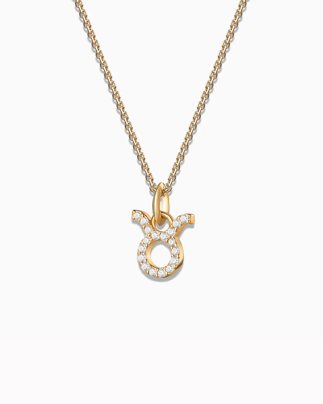 Charm Colgante Zodíaco Tauro S de Diamantes en Oro Amarillo de 18 Kt - Image 3