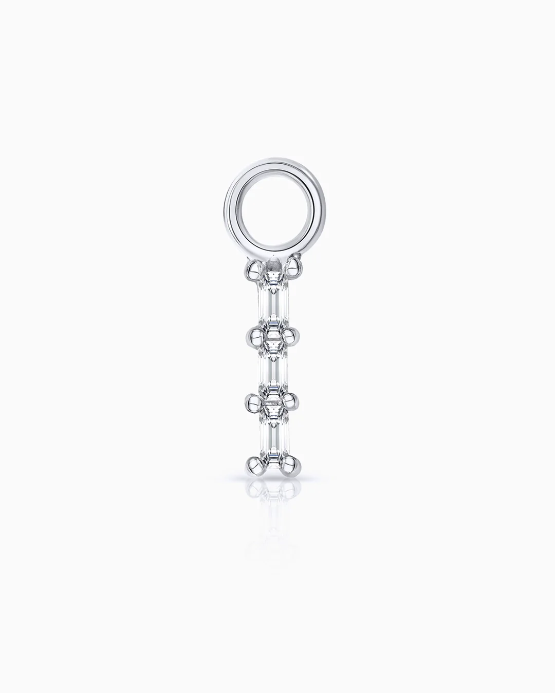 Charm para Pendiente de Aro Trex de Diamantes en Oro Blanco de 18 Kt