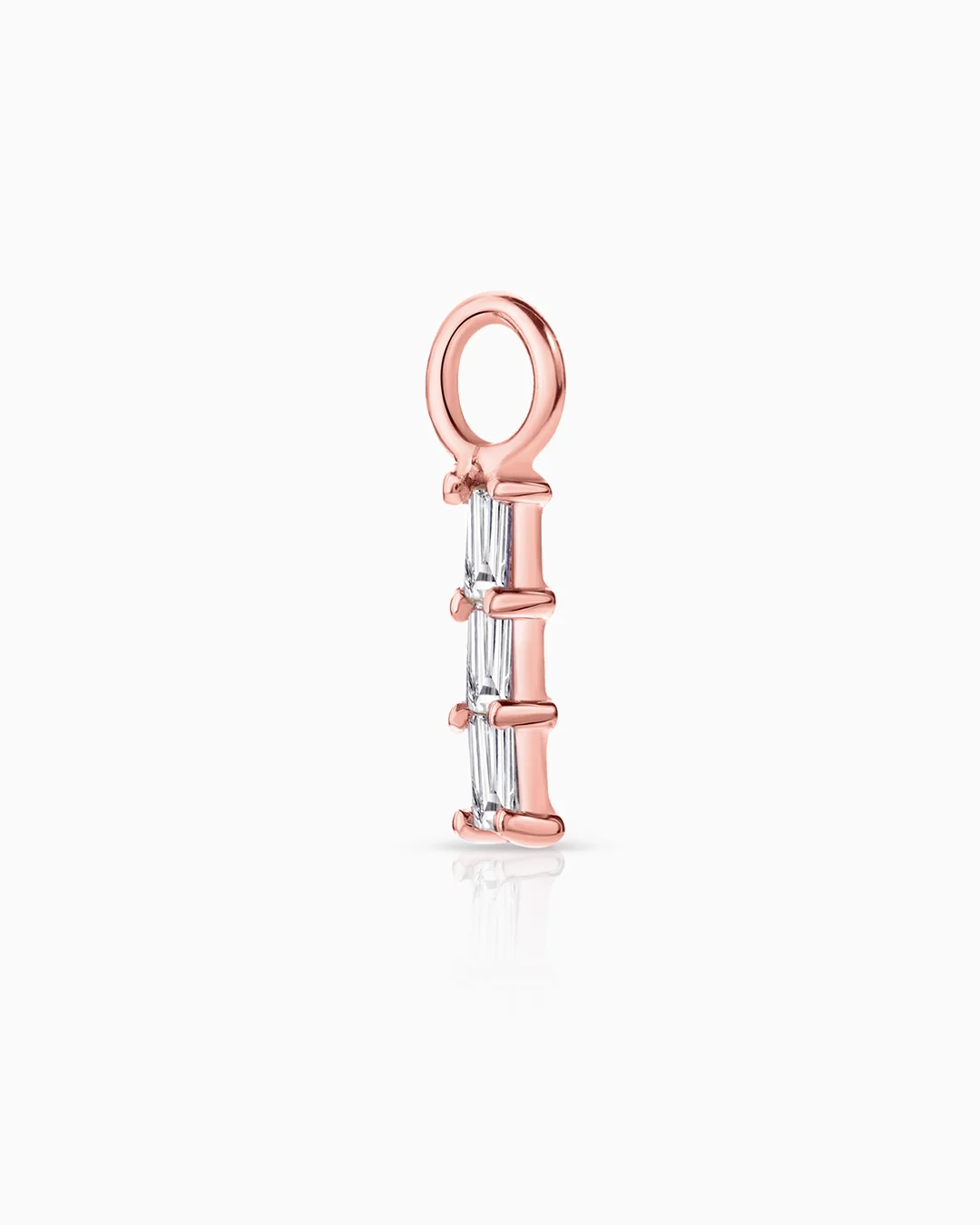Charm para Pendiente de Aro Trex de Diamantes en Oro Rosa de 18 Kt - Image 3