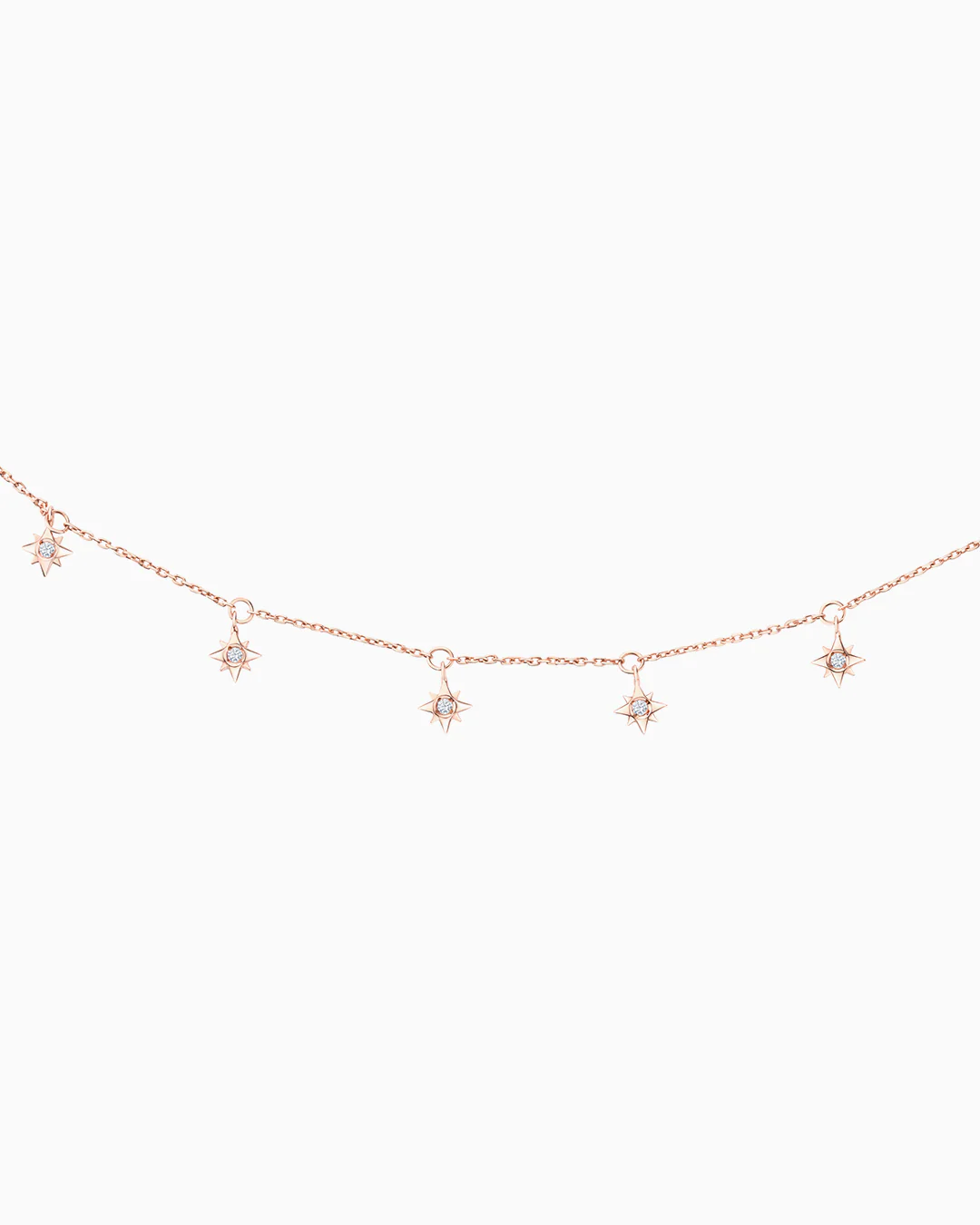 Choker Rosa de los Vientos de Diamantes en Oro Rosa de 18 Kt