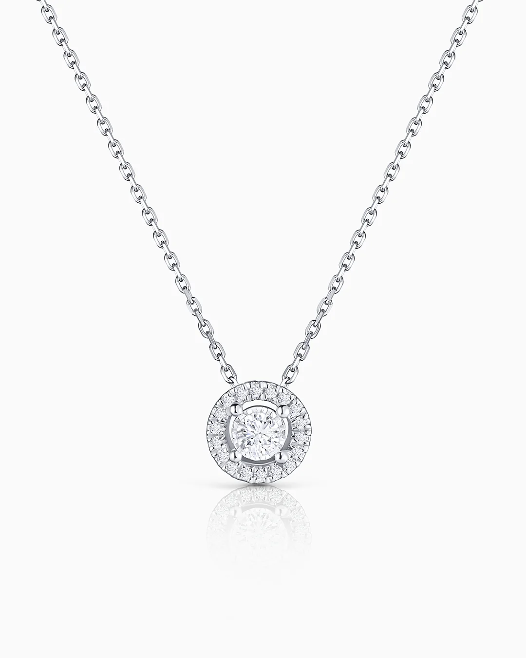 Gargantilla Ariadne de Diamantes 0,22 Cts. en Oro Blanco de 18 Kt