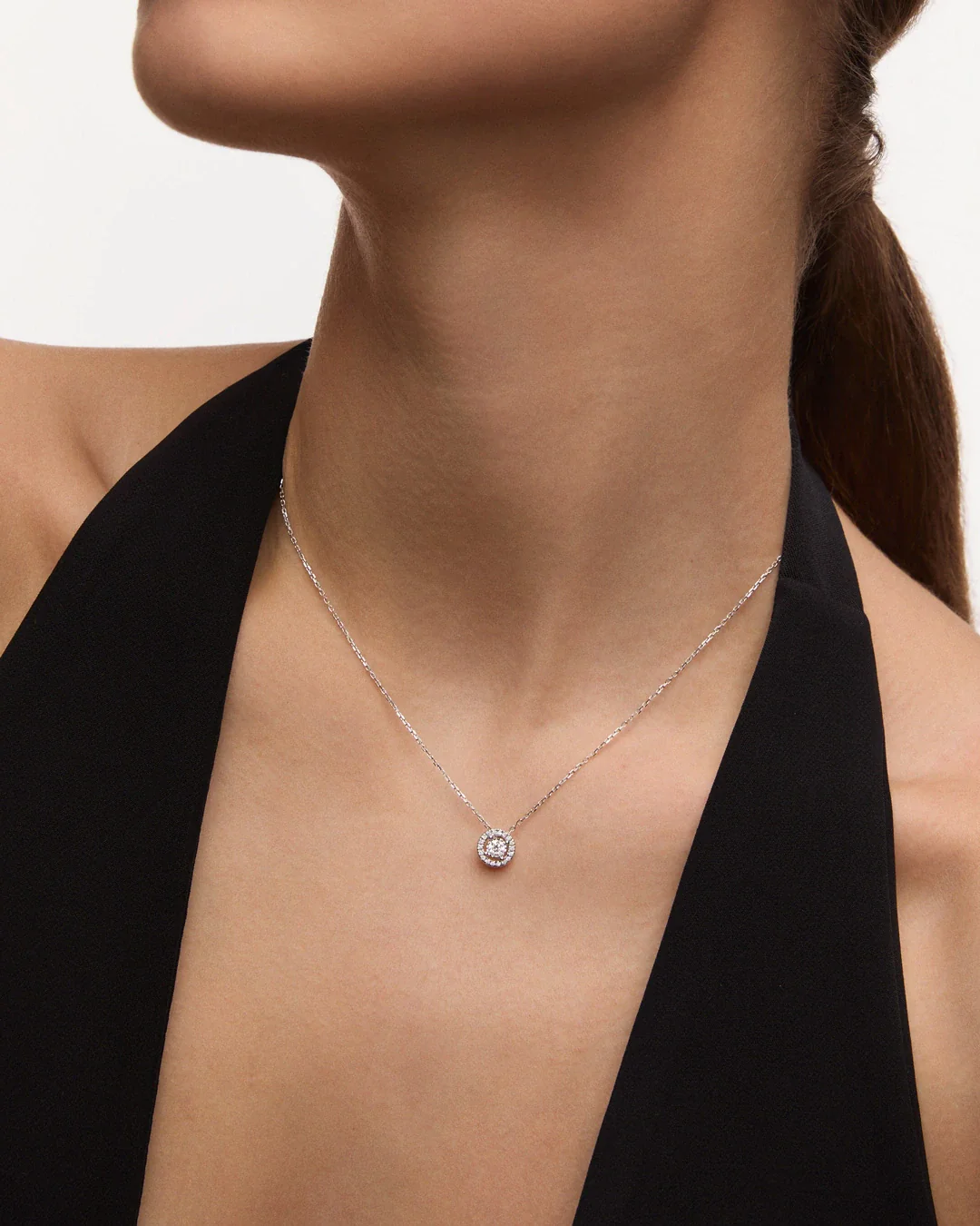 Gargantilla Ariadne de Diamantes 0,22 Cts. en Oro Blanco de 18 Kt - Image 2