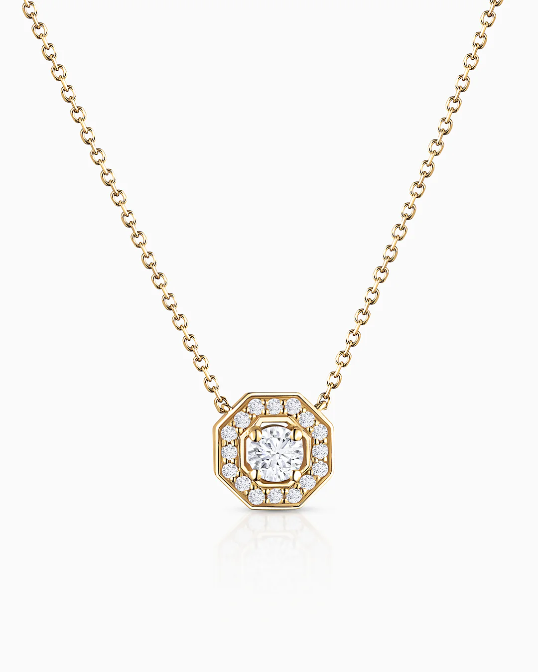 Gargantilla Art Deco Belle de Diamantes 0,30 Cts. en Oro Amarillo de 18 Kt