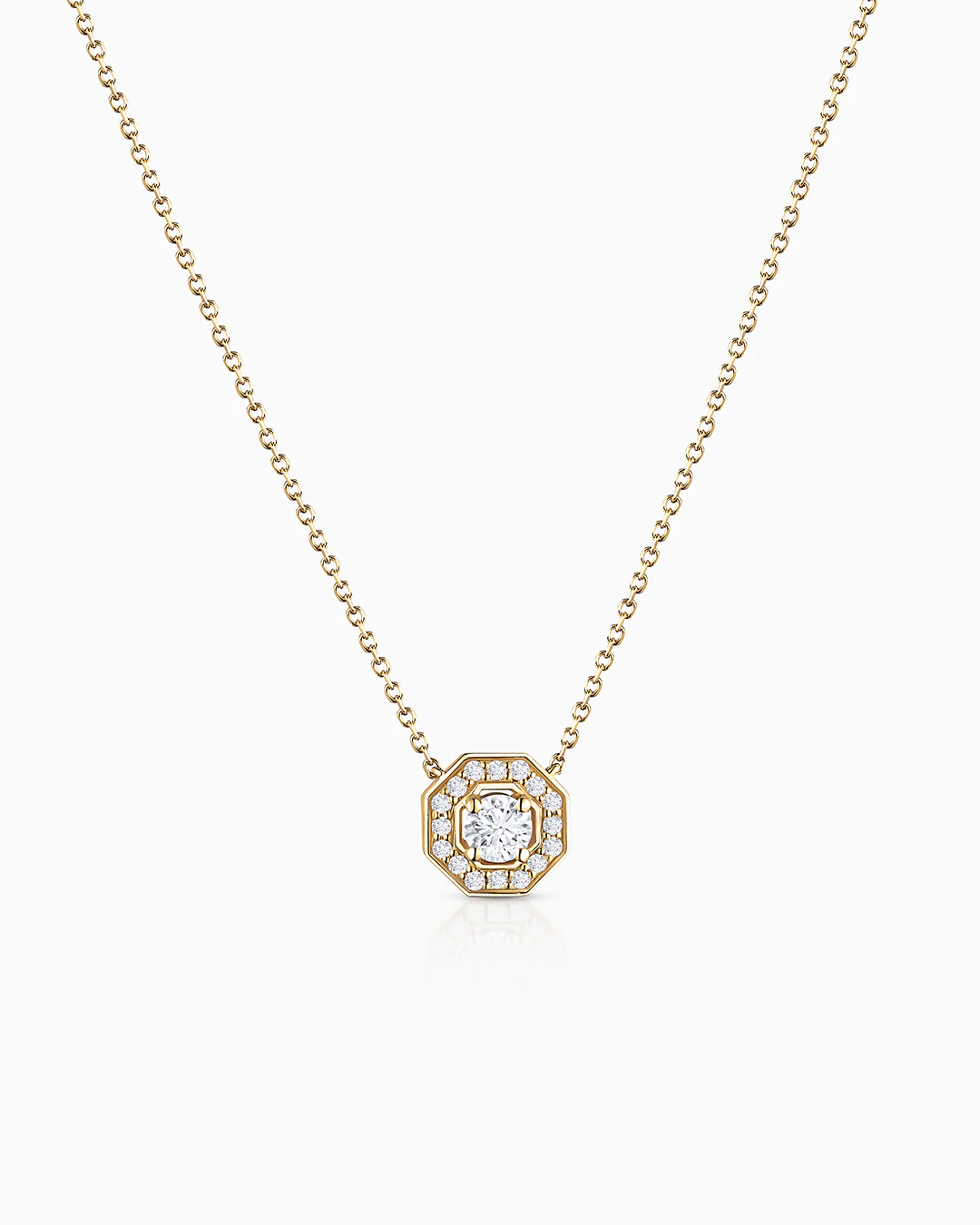 Gargantilla Art Deco Belle de Diamantes 0,30 Cts. en Oro Amarillo de 18 Kt - Image 4