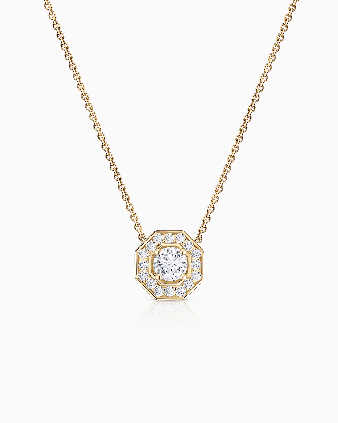 Gargantilla Art Deco Belle de Diamantes 0,43 Cts. en Oro Amarillo de 18 Kt