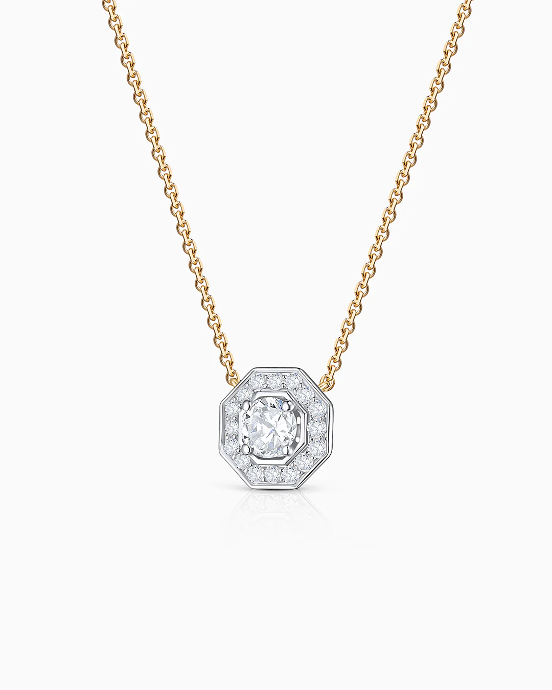 Gargantilla Art Deco Belle de Diamantes 0,43 Cts. en Oro Blanco y Amarillo de 18 Kt - Image 4
