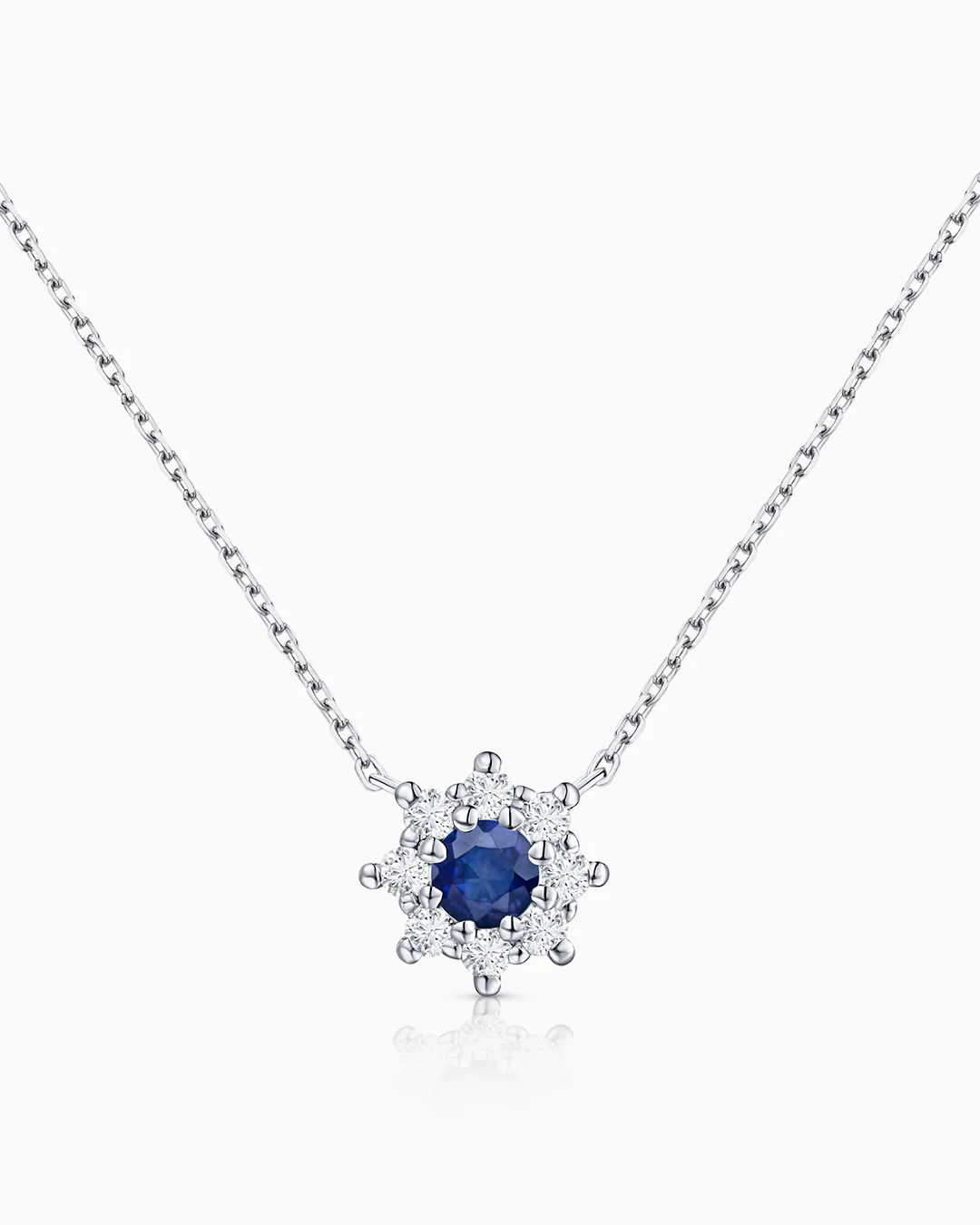 Gargantilla Astrid de Zafiro y Diamantes en Oro Blanco de 18 Kt - Image 4
