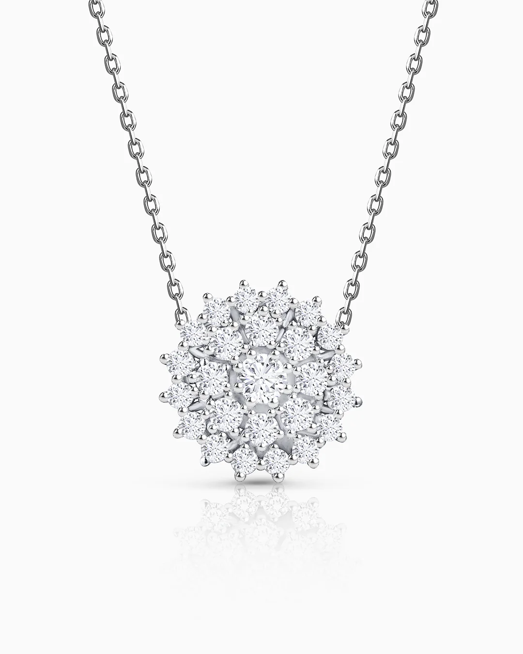 Gargantilla Blossom de Diamantes en Oro Blanco de 18 Kt - Image 4