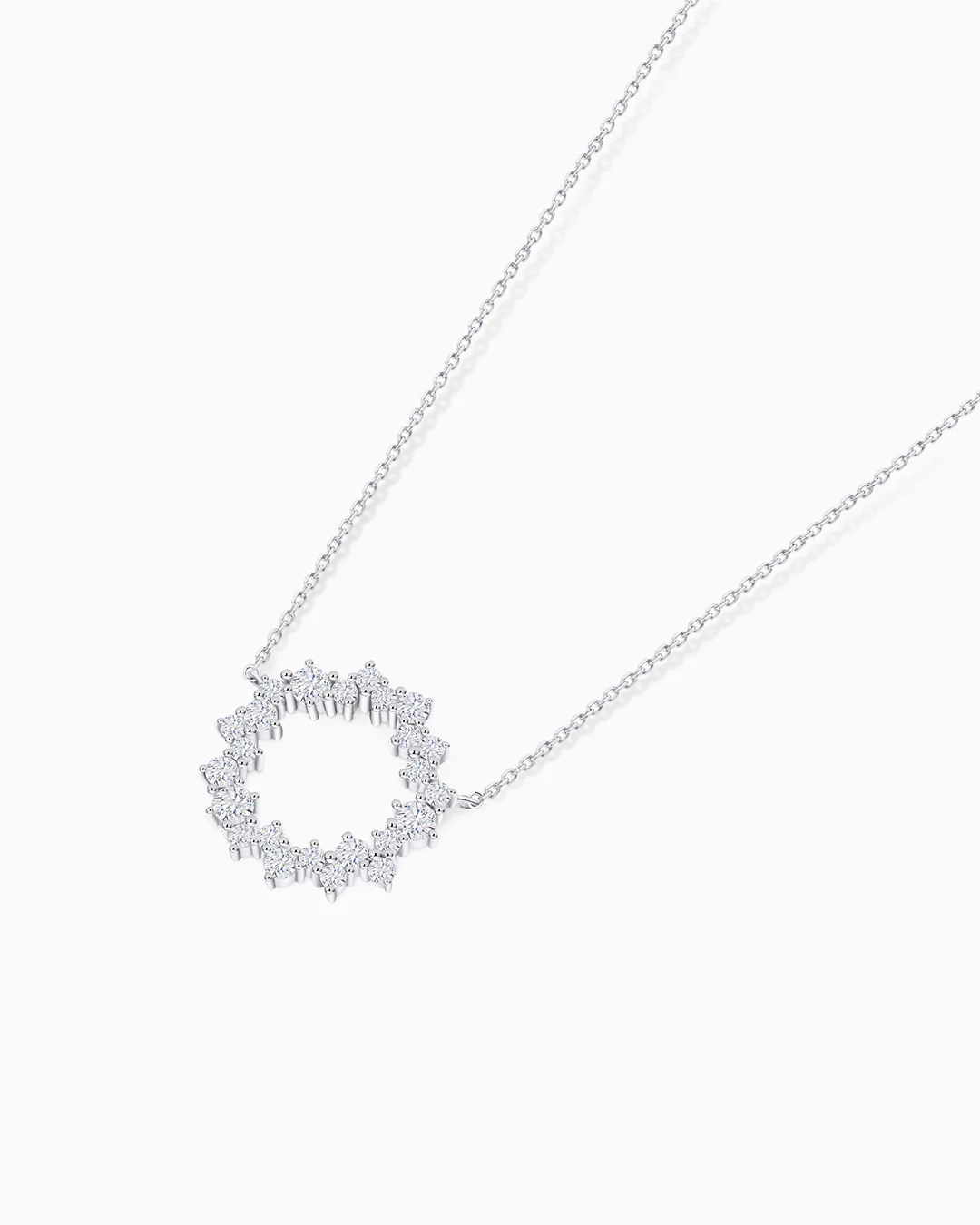Gargantilla Circular Luz de Luna de Diamantes en Oro Blanco de 18 Kt - Image 6