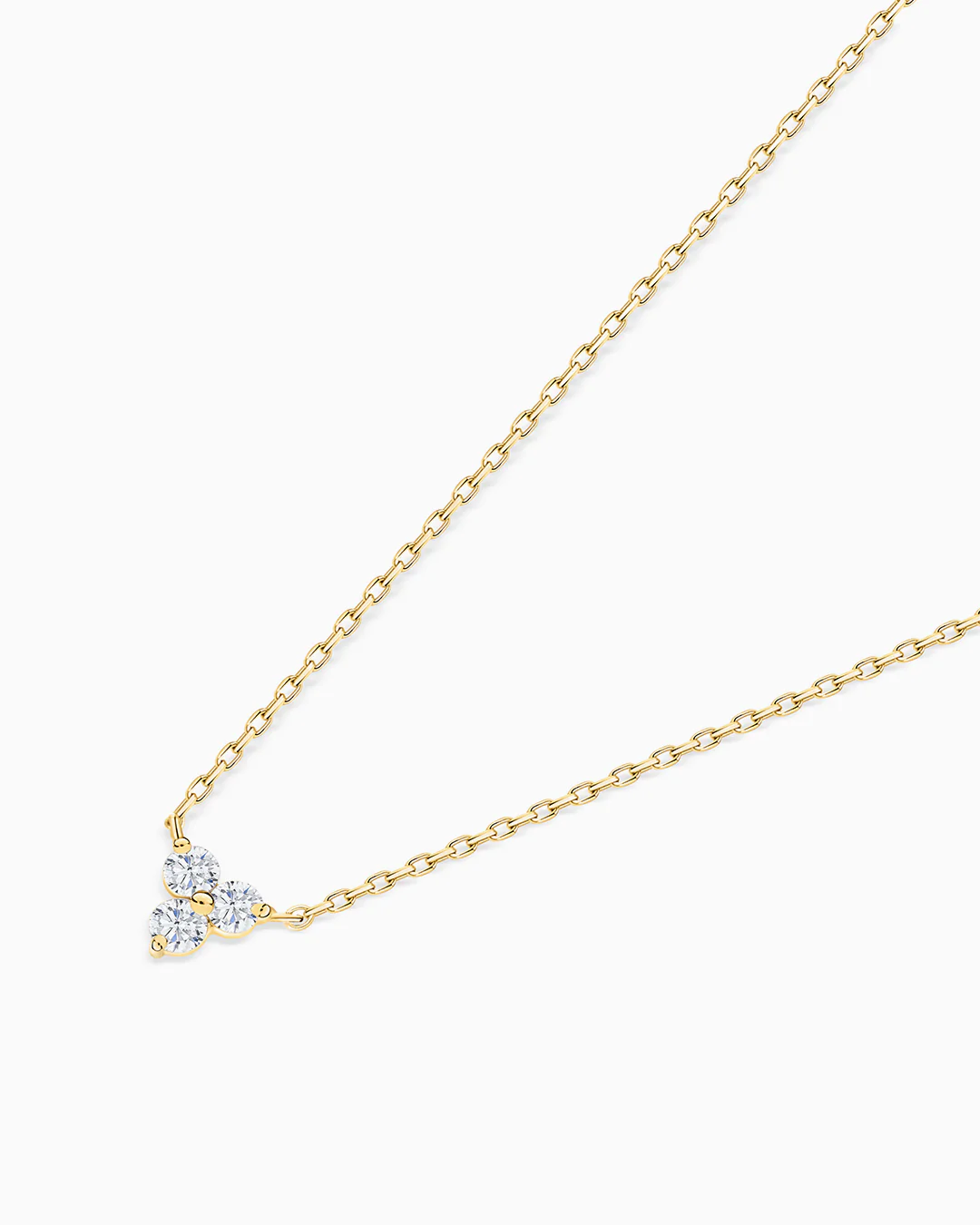Gargantilla Clover Diamonds Petite en Oro Amarillo de 18 Kt - Image 2