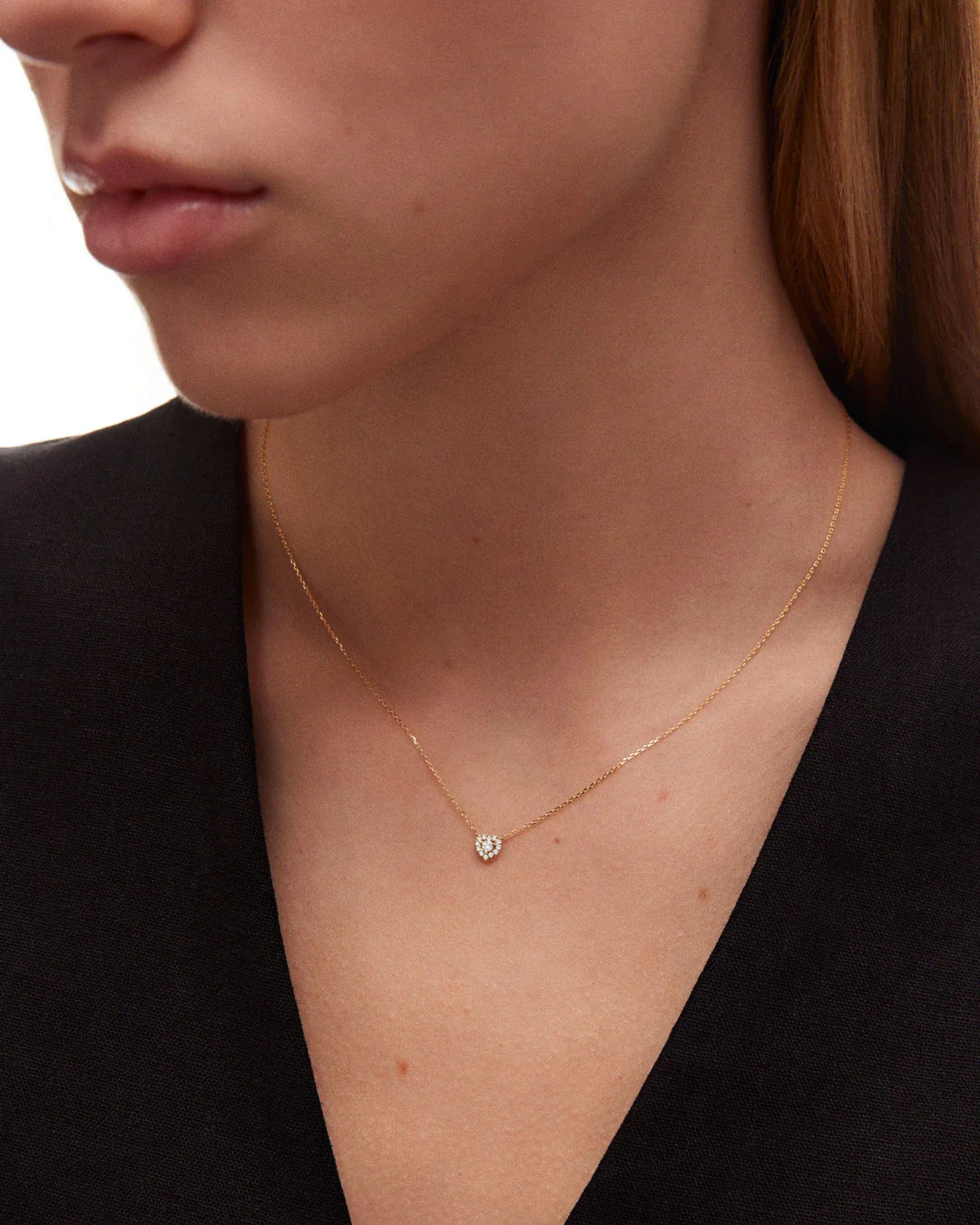 Gargantilla Corazón Ariadne de Diamantes en Oro Amarillo de 18 Kt - Image 2