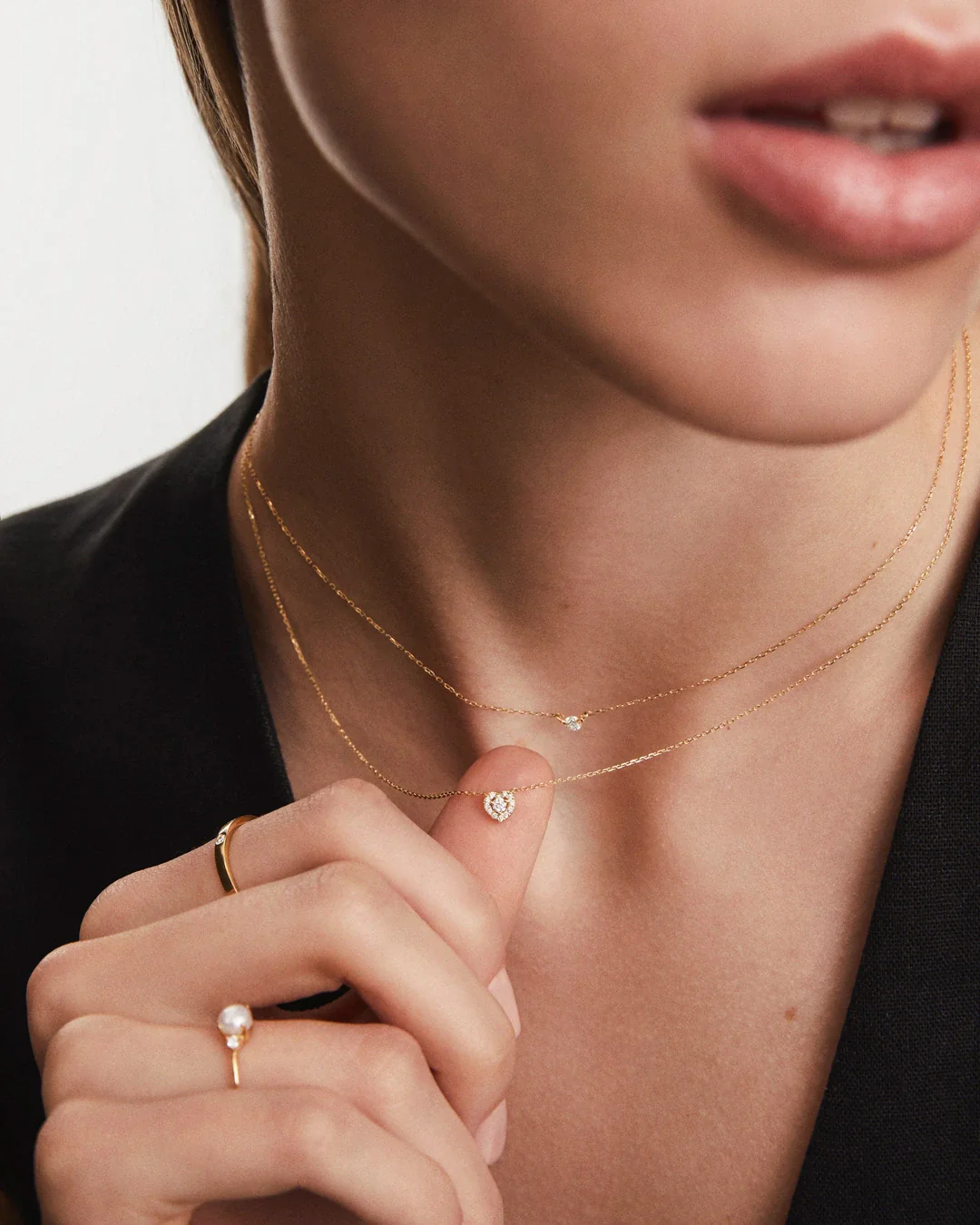 Gargantilla Corazón Ariadne de Diamantes en Oro Amarillo de 18 Kt - Image 5