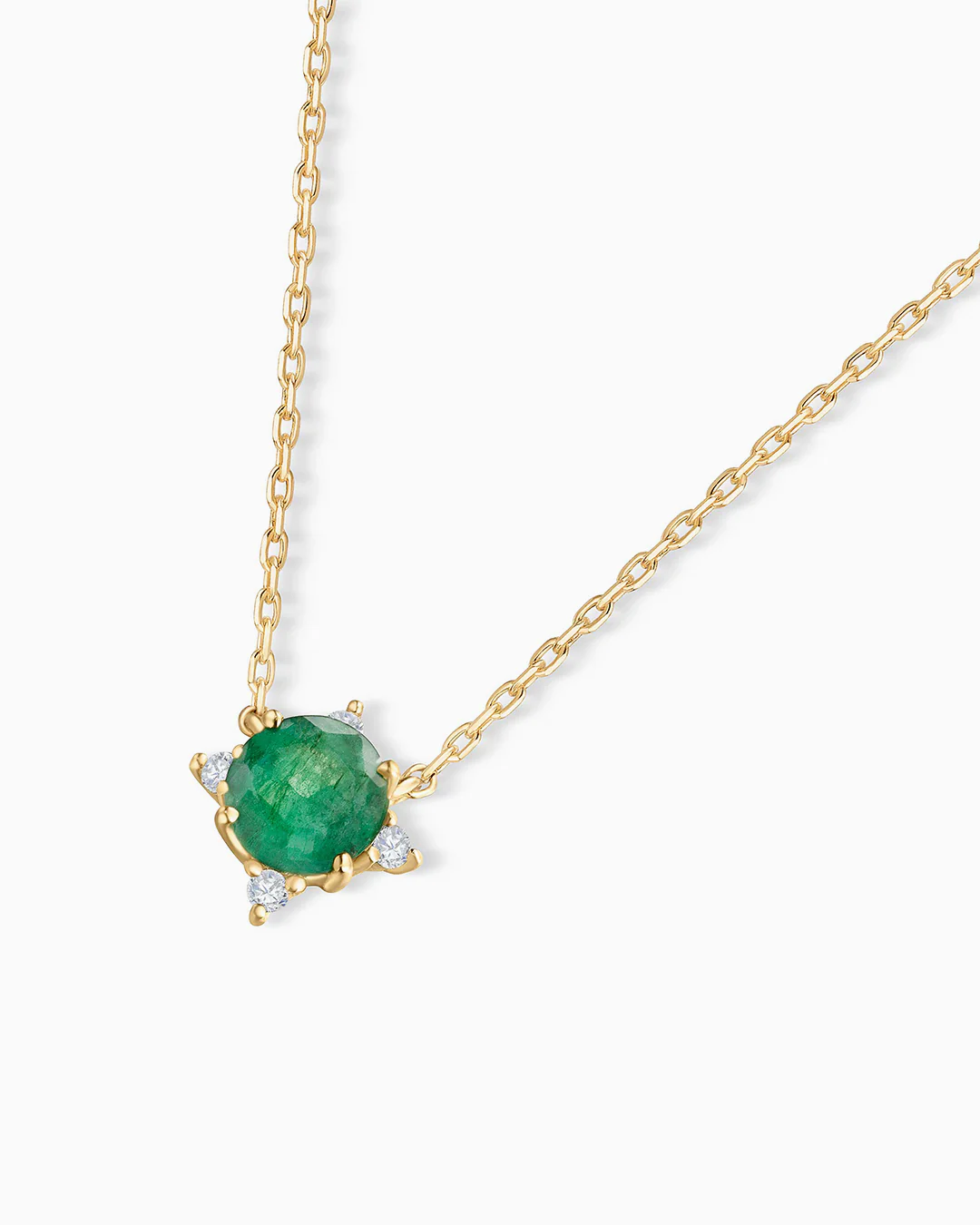 Gargantilla Crown de Esmeralda en Oro Amarillo de 18 Kt - Image 2