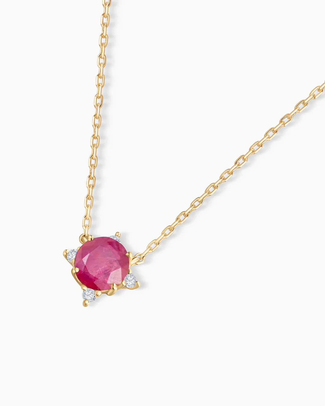 Gargantilla Crown de Rubí en Oro Amarillo de 18 Kt - Image 3