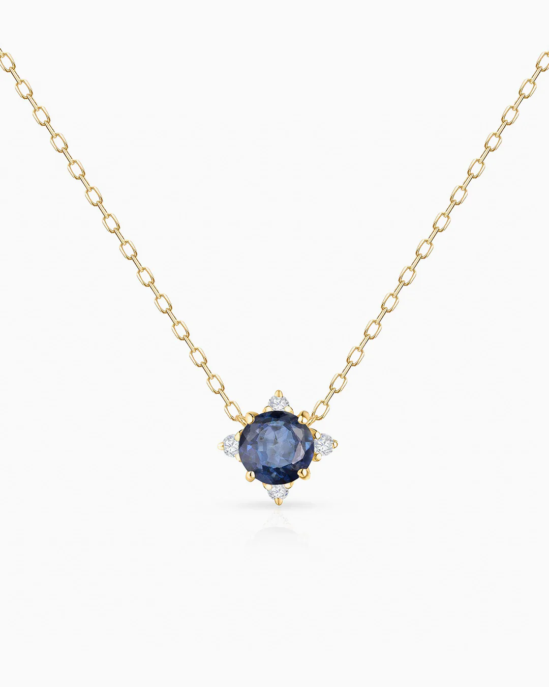 Gargantilla Crown de Zafiro en Oro Amarillo de 18 Kt