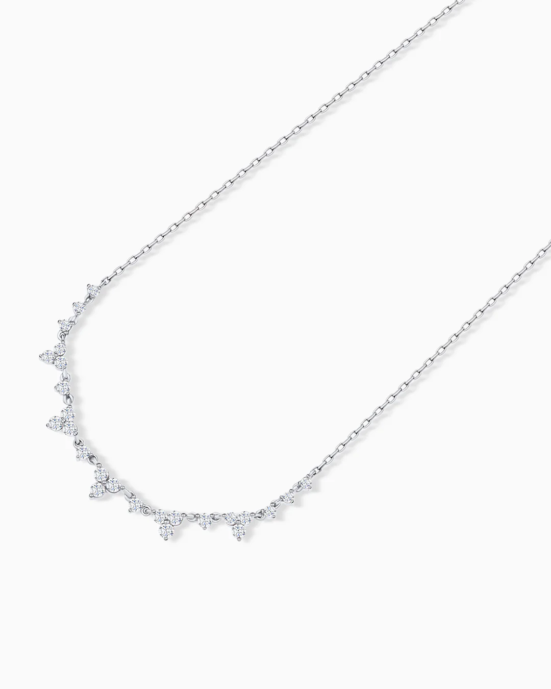 Gargantilla Diamonds Waterfall en Oro Blanco de 18 Kt - Image 4
