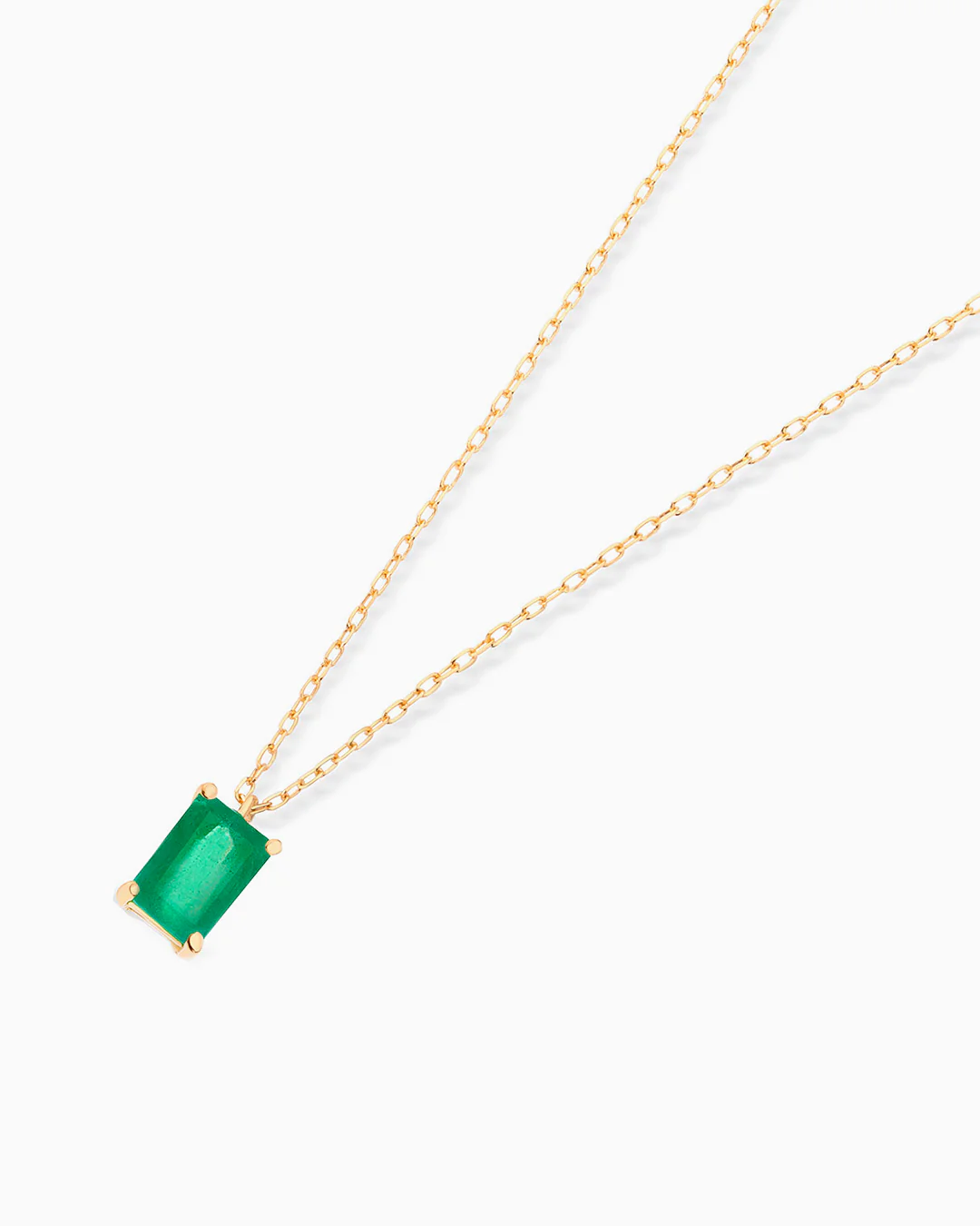 Gargantilla de Esmeralda Baguette en Oro Amarillo de 18 Kt - Image 4