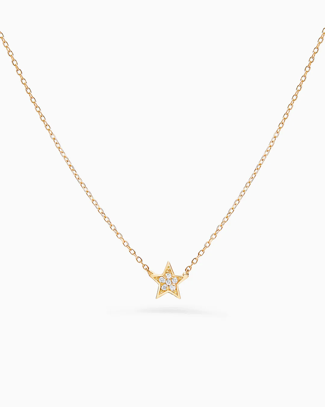 Gargantilla Estrella Moon Diamonds en Oro Amarillo de 18 Kt