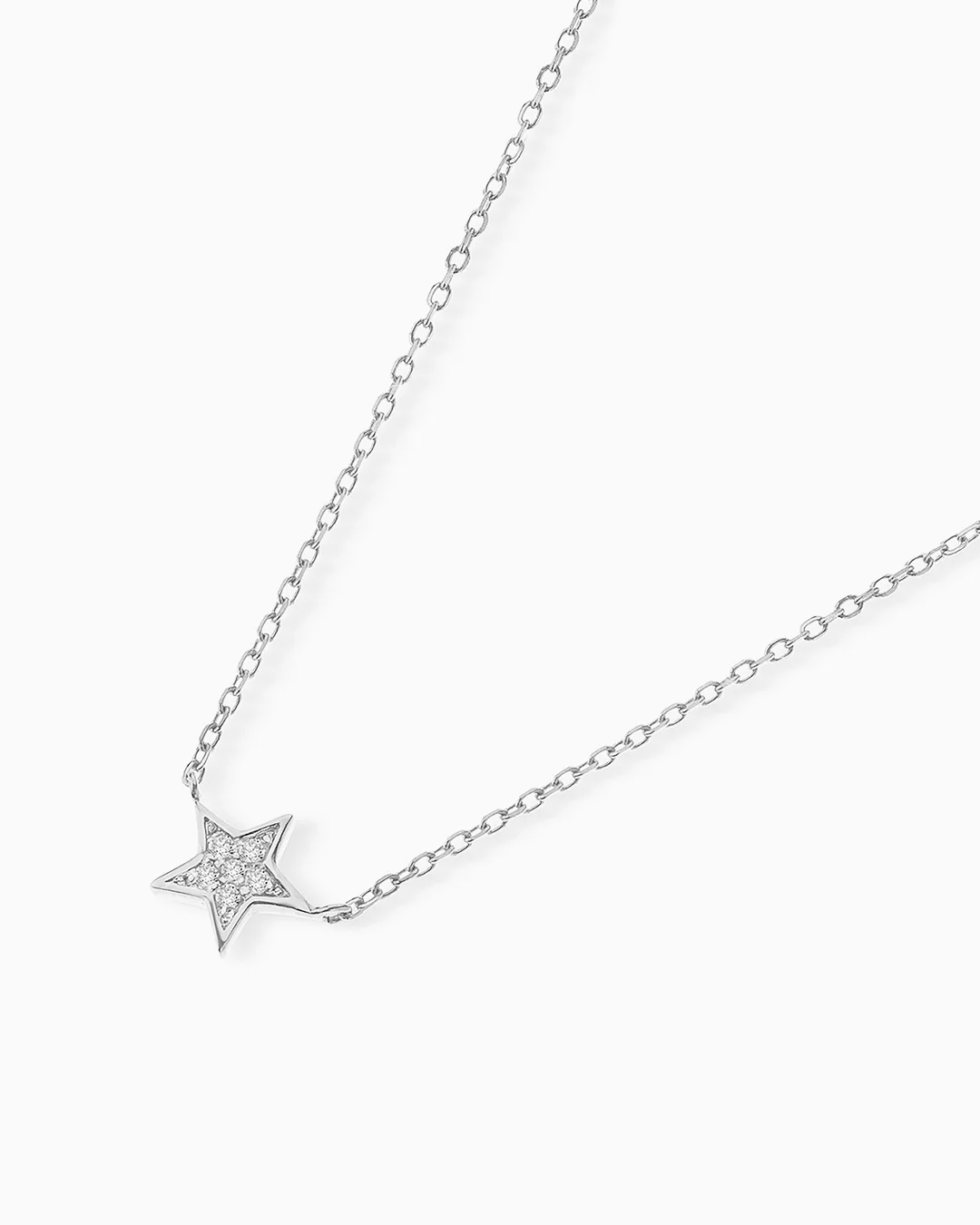 Gargantilla Estrella Moon Diamonds en Oro Blanco de 18 Kt - Image 2