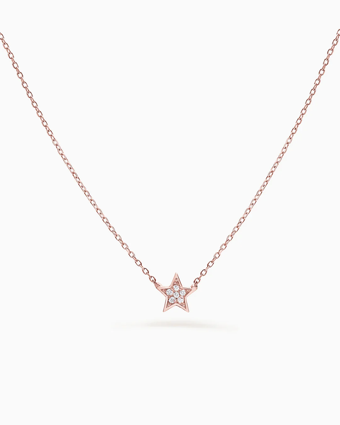 Gargantilla Estrella Moon Diamonds en Oro Rosa de 18 Kt