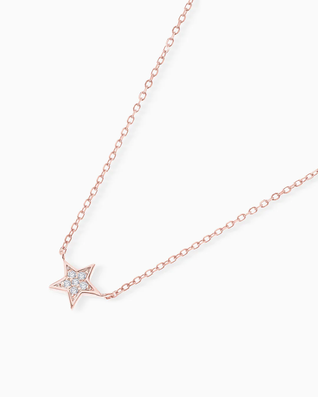 Gargantilla Estrella Moon Diamonds en Oro Rosa de 18 Kt - Image 2