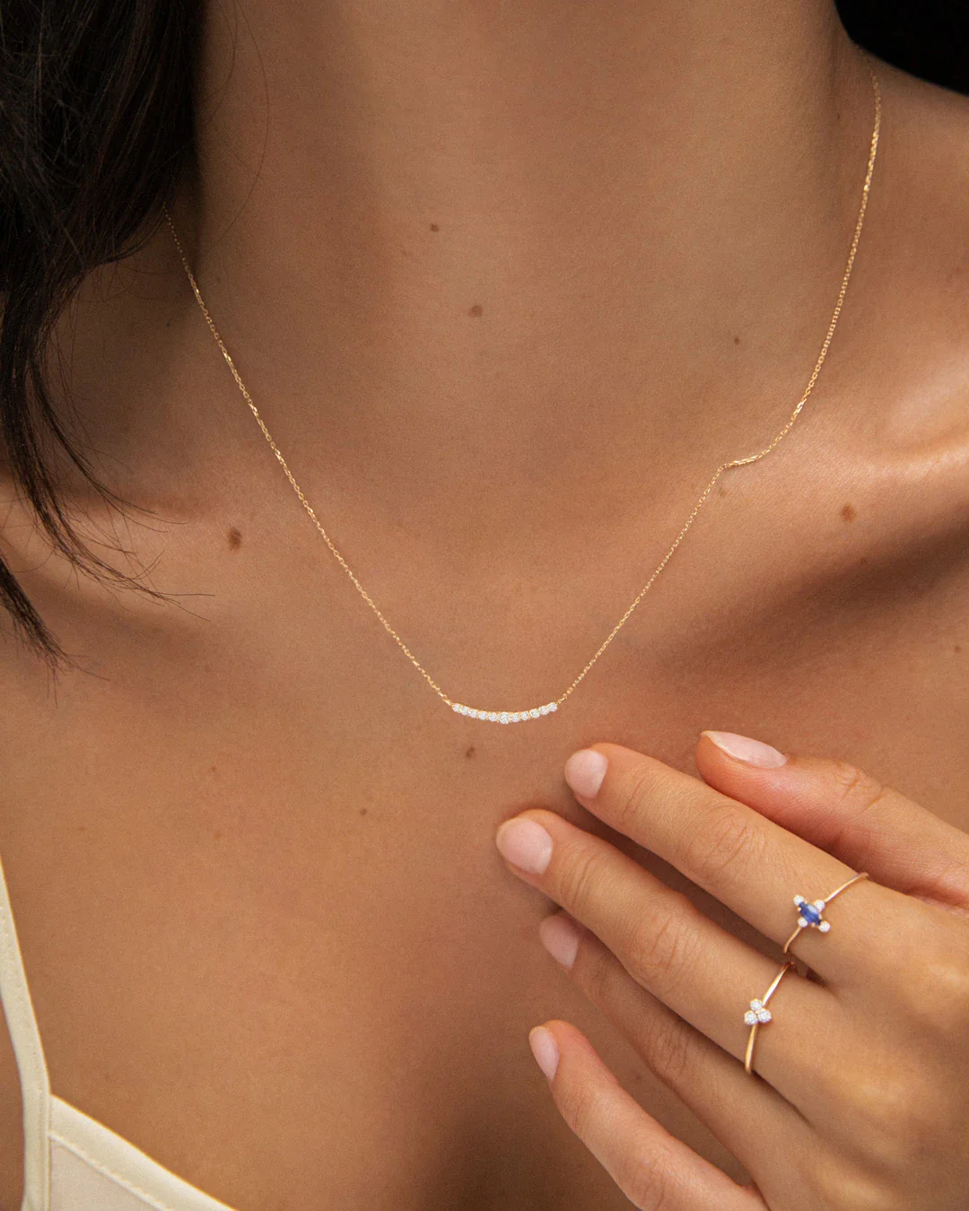 Gargantilla Euphoria Diamantes en Oro Amarillo de 18 Kt - Image 3