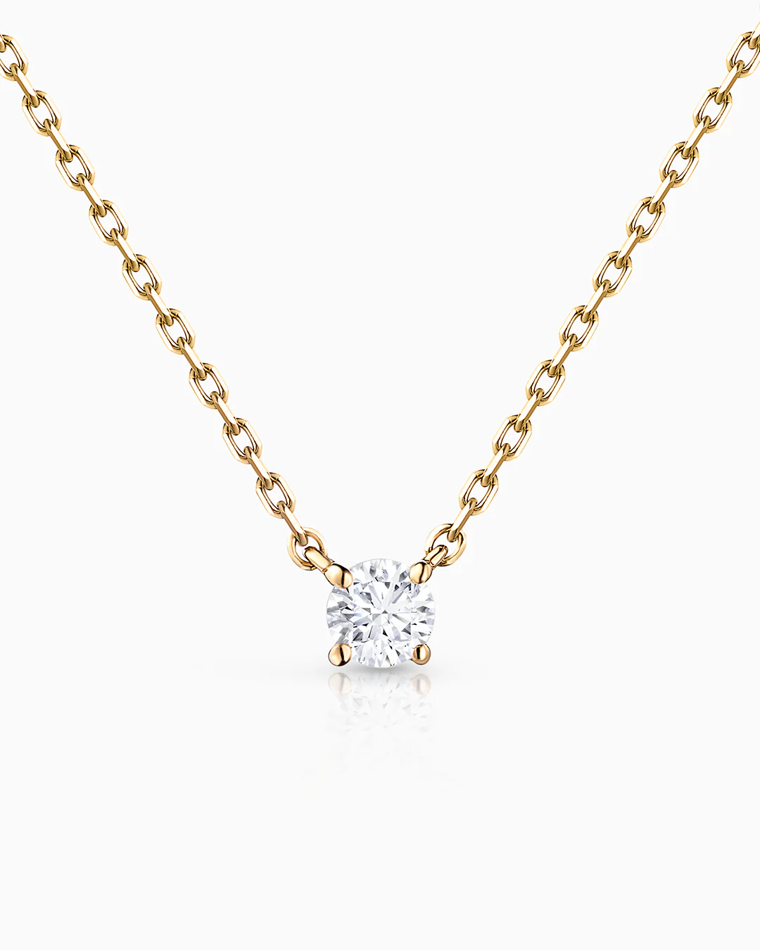 Gargantilla Eve de Diamante 0,10 Cts. en Oro Amarillo de 18 Kt