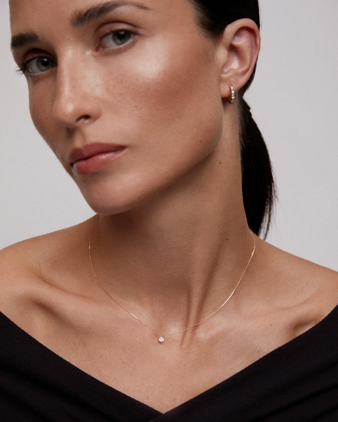Gargantilla Eve de Diamante 0,20 Cts. en Oro Amarillo de 18 Kt - Image 3